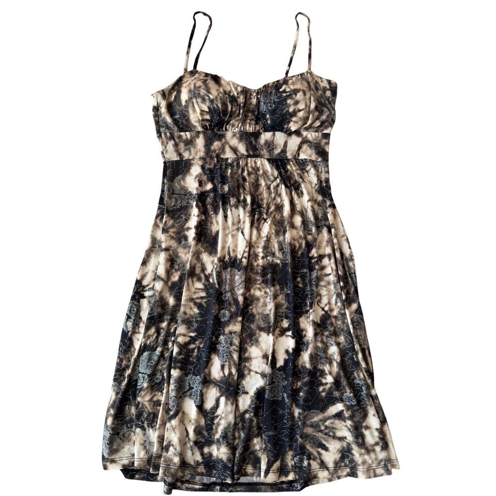 Purple Rain USA Strapless Tie Dye Bubble Hem Party Dress Small